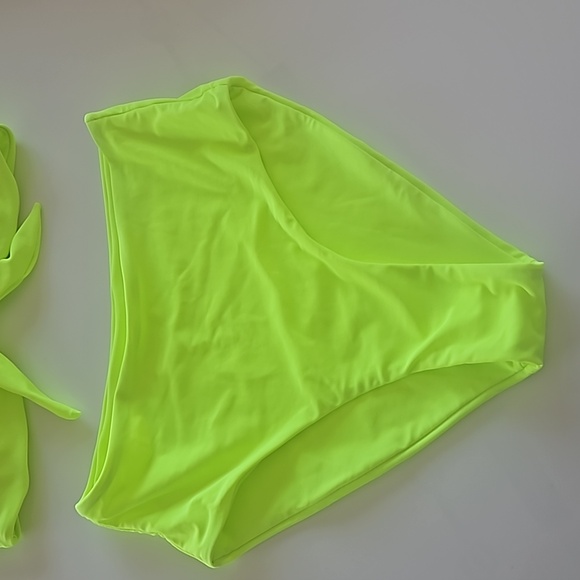 NWT Blooming Jelly | Retro High Waisted Bikini Set Bright Yellow | Womens Medium - Picture 5 of 10